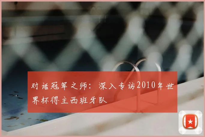 对话冠军之师:深入专访2010年世界杯得主西班牙队