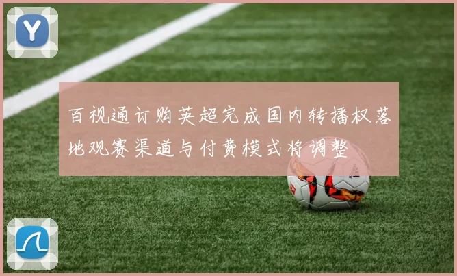 百视通订购英超完成国内转播权落地观赛渠道与付费模式将调整
